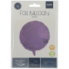 5 x Folienballon Rund Matt Purple 45cm 18" Heliumballon Party Deko Folat