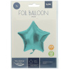 5x Folienballon Stern Pastell Mint 45cm Matt 18 inch Heliumballons Party Deko