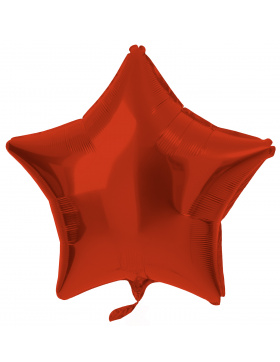 5x Folienballon Stern Matt Rot 45cm 18inch Heliumballons Party Deko
