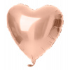 5x Folienballon Herz Roségold 45cm – 18inch Heliumballons Party Deko