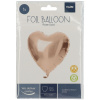 5x Folienballon Herz Roségold 45cm – 18inch Heliumballons Party Deko
