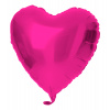 5x Folienballon Herz Glänzend Magenta 45cm 18inch Heliumballons Party Deko