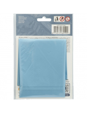 5x Folienballon Herz Matt Pastell Blau 45cm 18 inch Heliumballons Party Deko