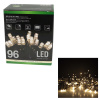 Lichterkette 96 LEDs Batterie warmweiß  6 Std.Timer für innen und außen