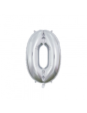 Foilballoon 26" No. 0 silver