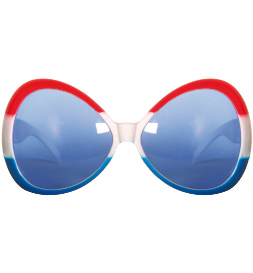 Rot-Weiß-Blaue Brille