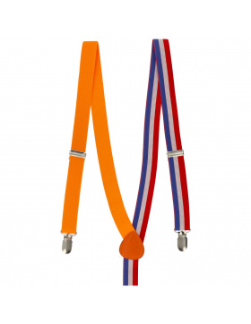 Hosenträger Rot-Weiß-Blau Orange