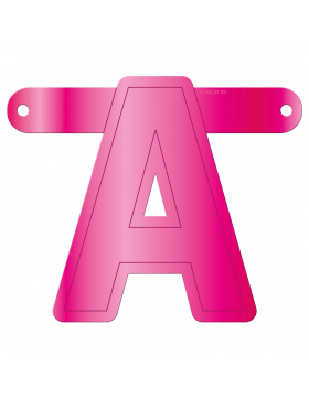 Banner-Girlande Buchstabe A Magenta