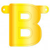 Banner-Girlande Buchstabe B Gelb