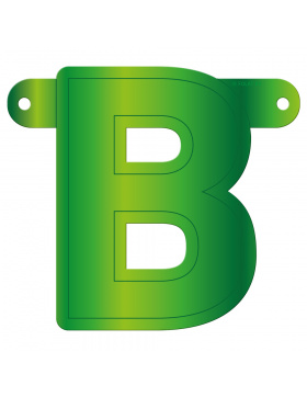 Banner-Girlande Buchstabe B Hellgrün