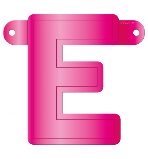 Banner-Girlande Buchstabe E Magenta