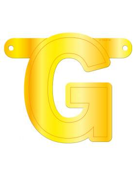Banner-Girlande Buchstabe G Gelb