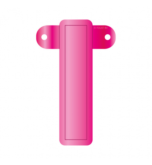 Banner-Girlande Buchstabe I Magenta