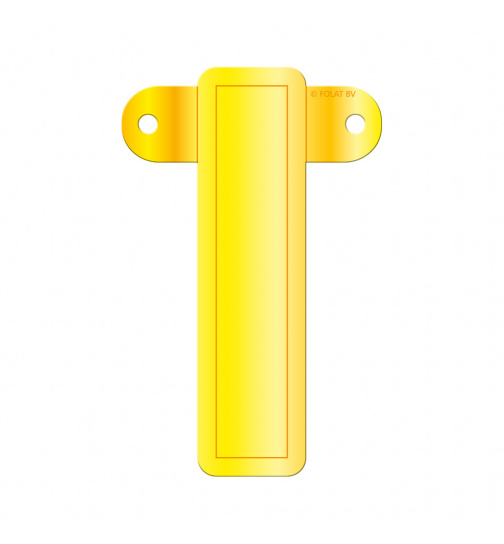 Banner-Girlande Buchstabe I Gelb