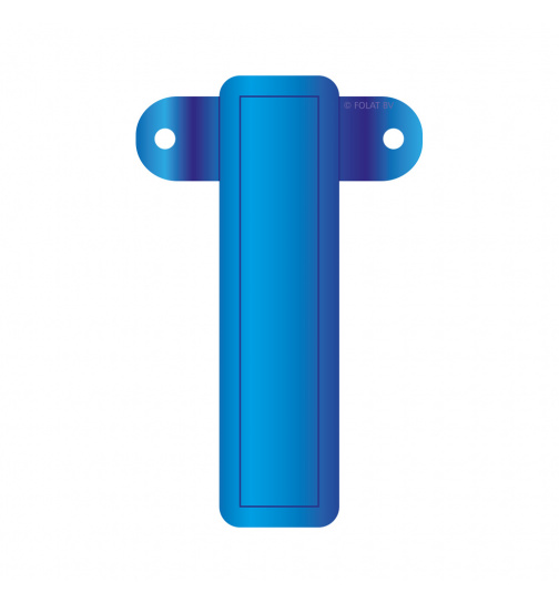 Banner-Girlande Buchstabe I Blau