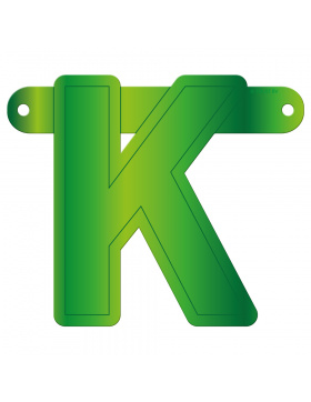 Banner-Girlande Buchstabe K Hellgrün