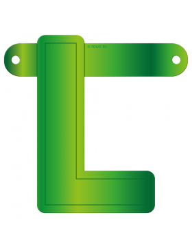 Banner-Girlande Buchstabe L Hellgrün