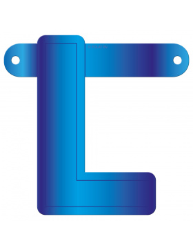 Banner-Girlande Buchstabe L Blau