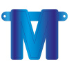 Banner-Girlande Buchstabe M Blau
