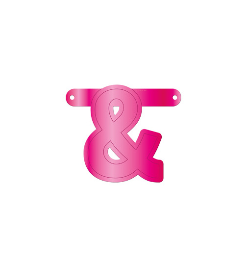 Banner-Girlande Buchstabe Magenta