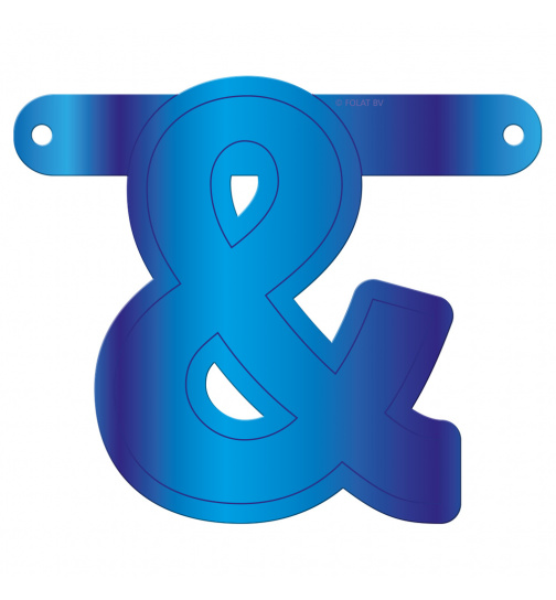 Banner-Girlande Und-Zeichen Blau