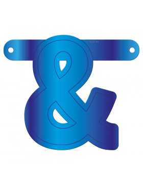 Banner-Girlande Und-Zeichen Blau