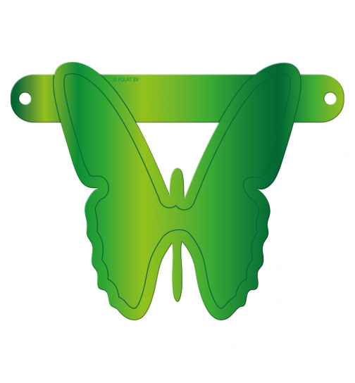 Banner-Girlande Schmetterling Hellgrün