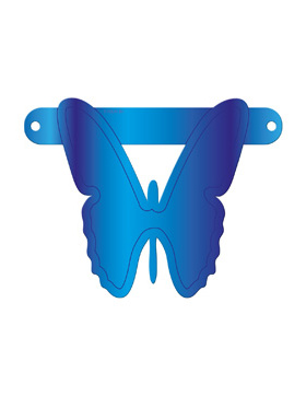 Banner-Girlande Schmetterling Blau