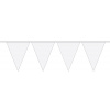 Mini-Wimpelkette Weiß - 3 Meter