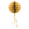 Wabenfächerballon Rund Gold - 30 cm