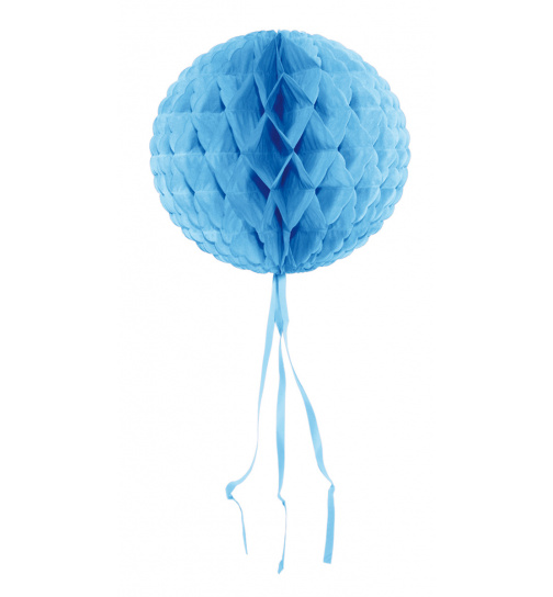 Baby Wabenfächerballon Rund Blau - 30cm