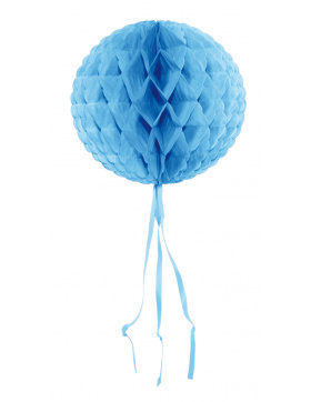 Baby Wabenfächerballon Rund Blau - 30cm