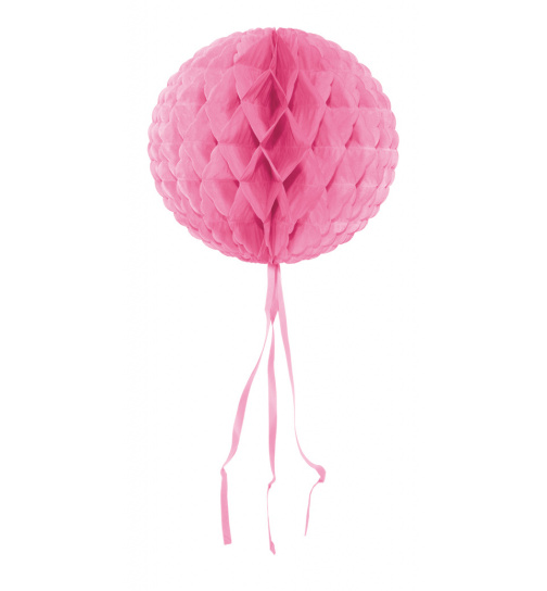 Baby Wabenfächerballon Rund Rosa - 30 cm