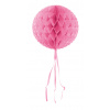 Baby Wabenfächerballon Rund Rosa - 30 cm