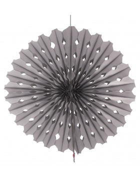 Wabenfächerdeko Silber - 45cm