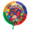 50. Geburtstag Folienballon / Heliumballon Bunt Abraham - 45 cm