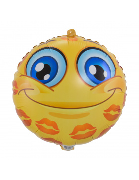 Emoticon Ballon Kuss - 45 cm