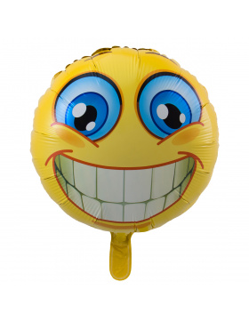 Folienballon lachender Emoticon - 45 cm