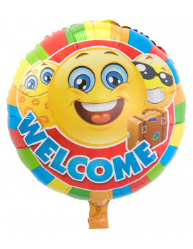 Willkommen zu Hause Emoji Ballon - 45 cm