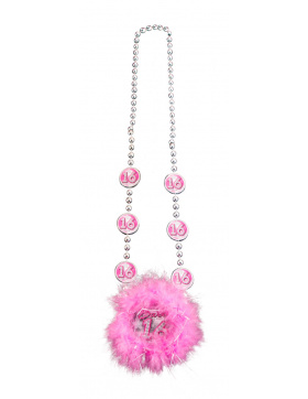Sweet 16 Kette Rosa mit Pelz