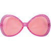 Brille mit rosa Diamantengestell
