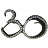 30. Geburtstag Spaß-Brille mit Diamanten - Schwarz