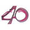 40. Geburtstag Spaß-Brille mit Diamanten - Rosa