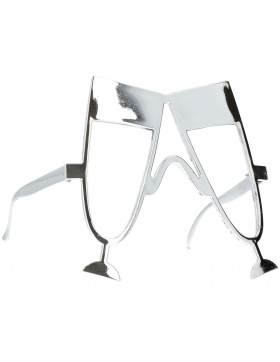 Brille Champagnerglas / Sektglas Silber