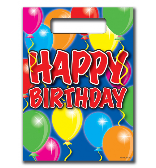 Geburtstag kleine Tüten Ballons - 8 Stück