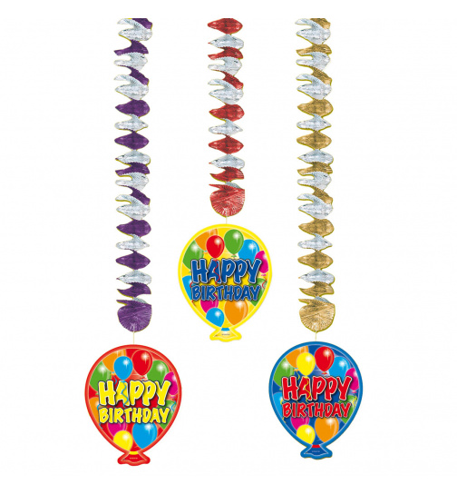 Hängedeko Ballons - 3 Stück