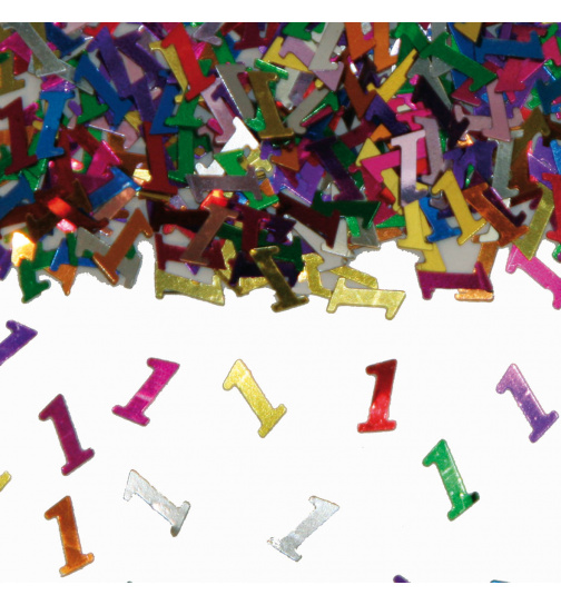 Streudeko / Tischkonfetti Ziffer / Zahl 1
