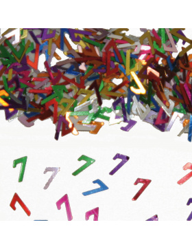 Streudeko / Tischkonfetti Ziffer / Zahl 7