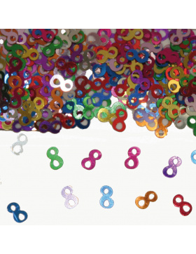 Streudeko / Tischkonfetti Ziffer / Zahl 8