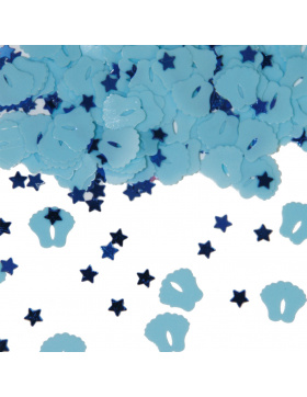 Streudeko / Konfetti Blau - Geburt Junge